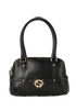 Interlocking G Perforated Shoulder Bag, &pound;250, Handbags, Black, Leather, Front view